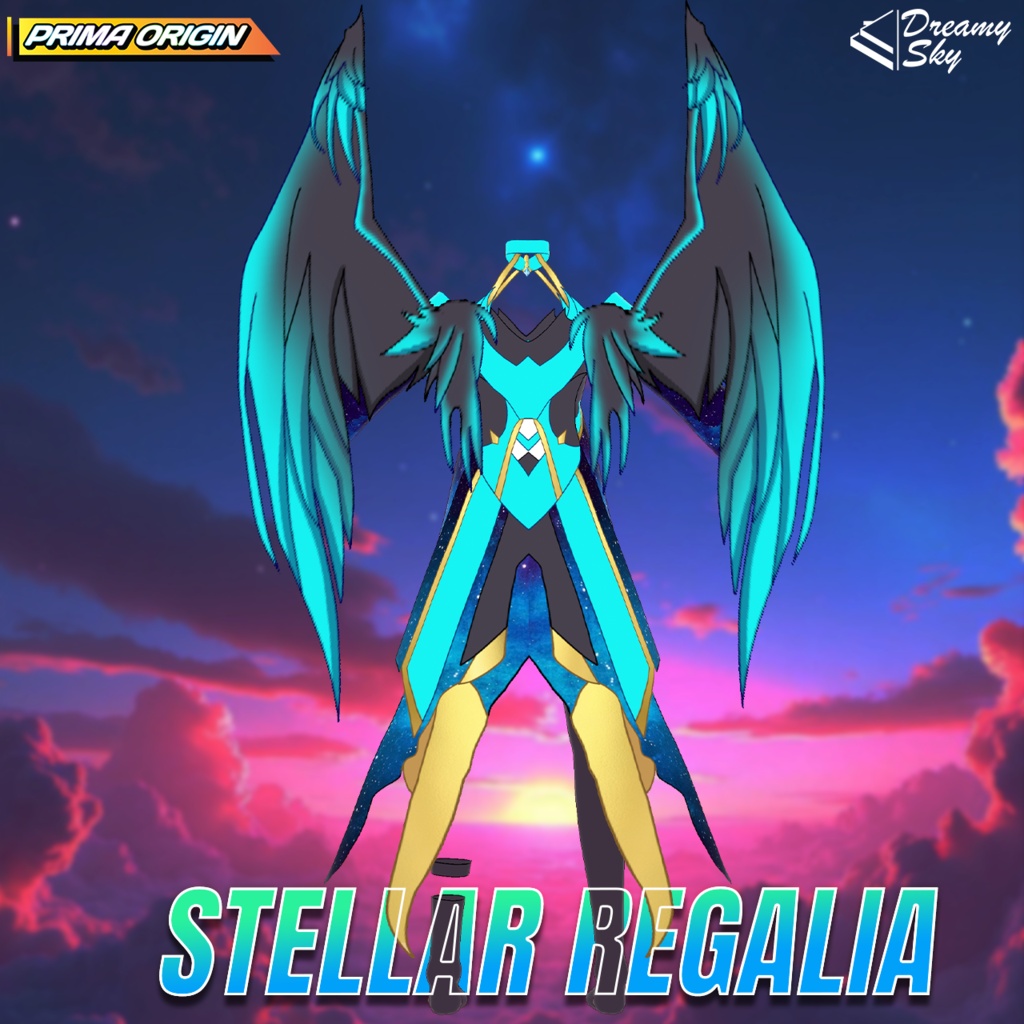 🌌 Stellar Regalia | Galaxy Void Outfit Set for VRoid 🌌