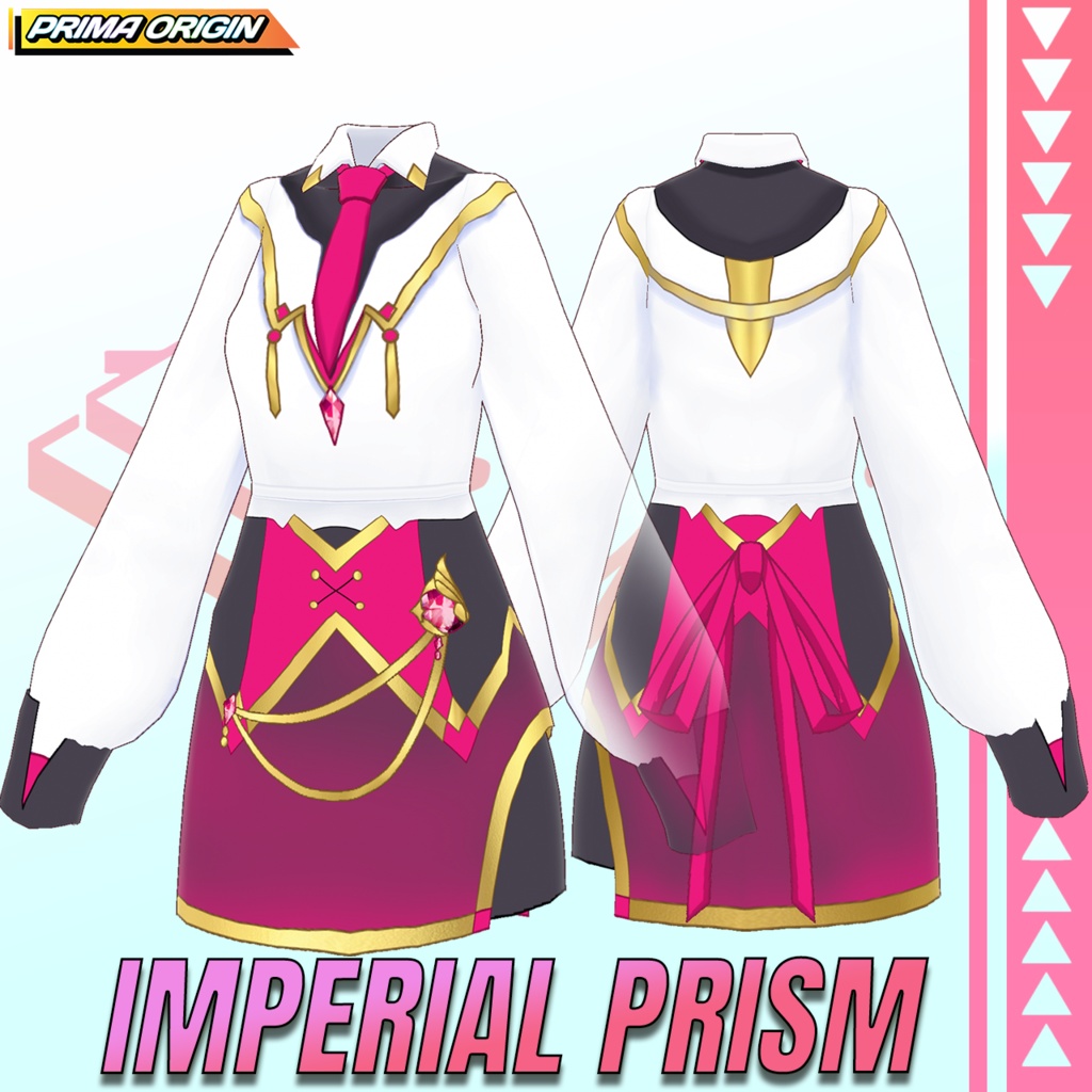【無料/FREE】Imperial Prism / インペリアル・プリズム衣装セット【VRoid正式版 / 8色展開】