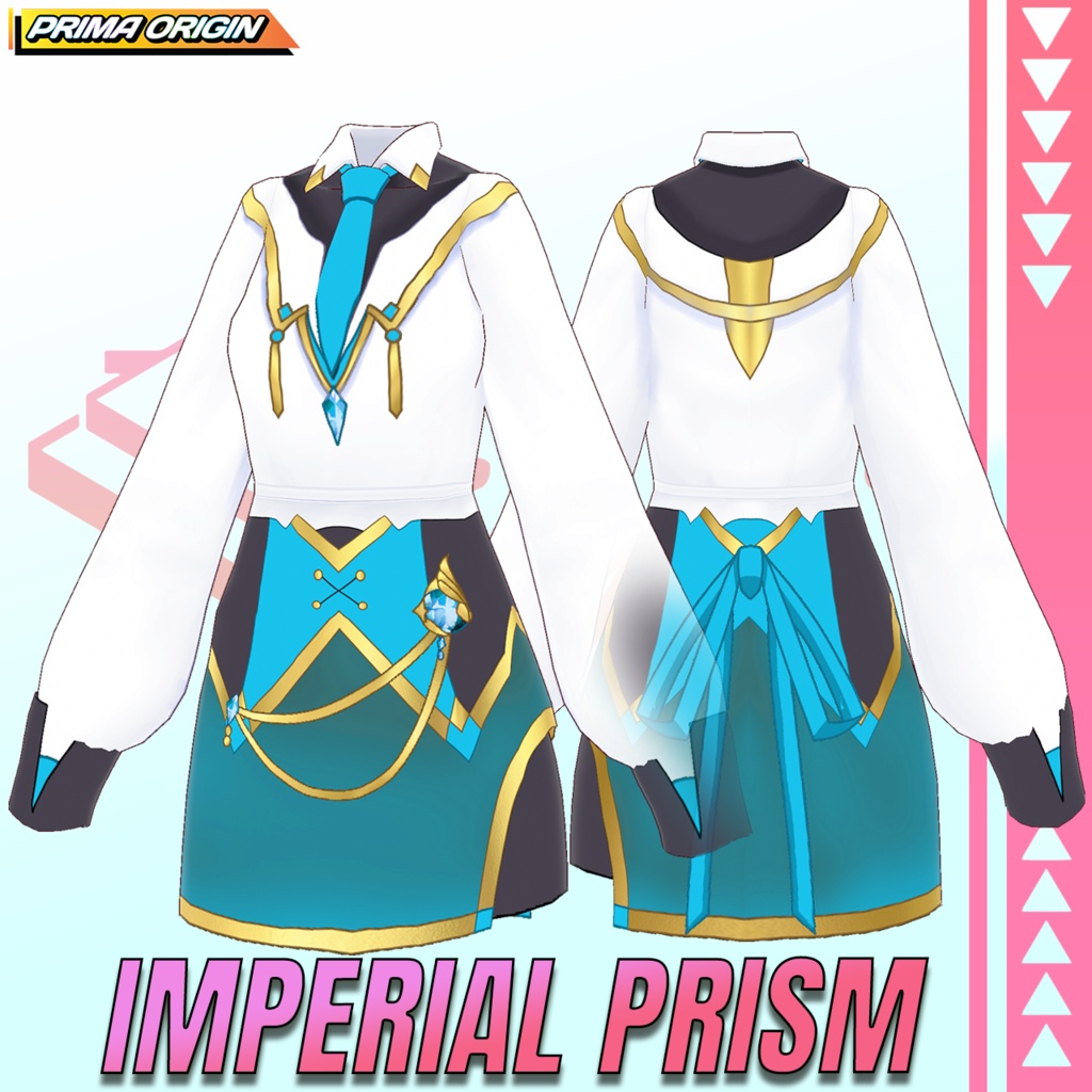 【無料/FREE】Imperial Prism / インペリアル・プリズム衣装セット【VRoid正式版 / 8色展開】