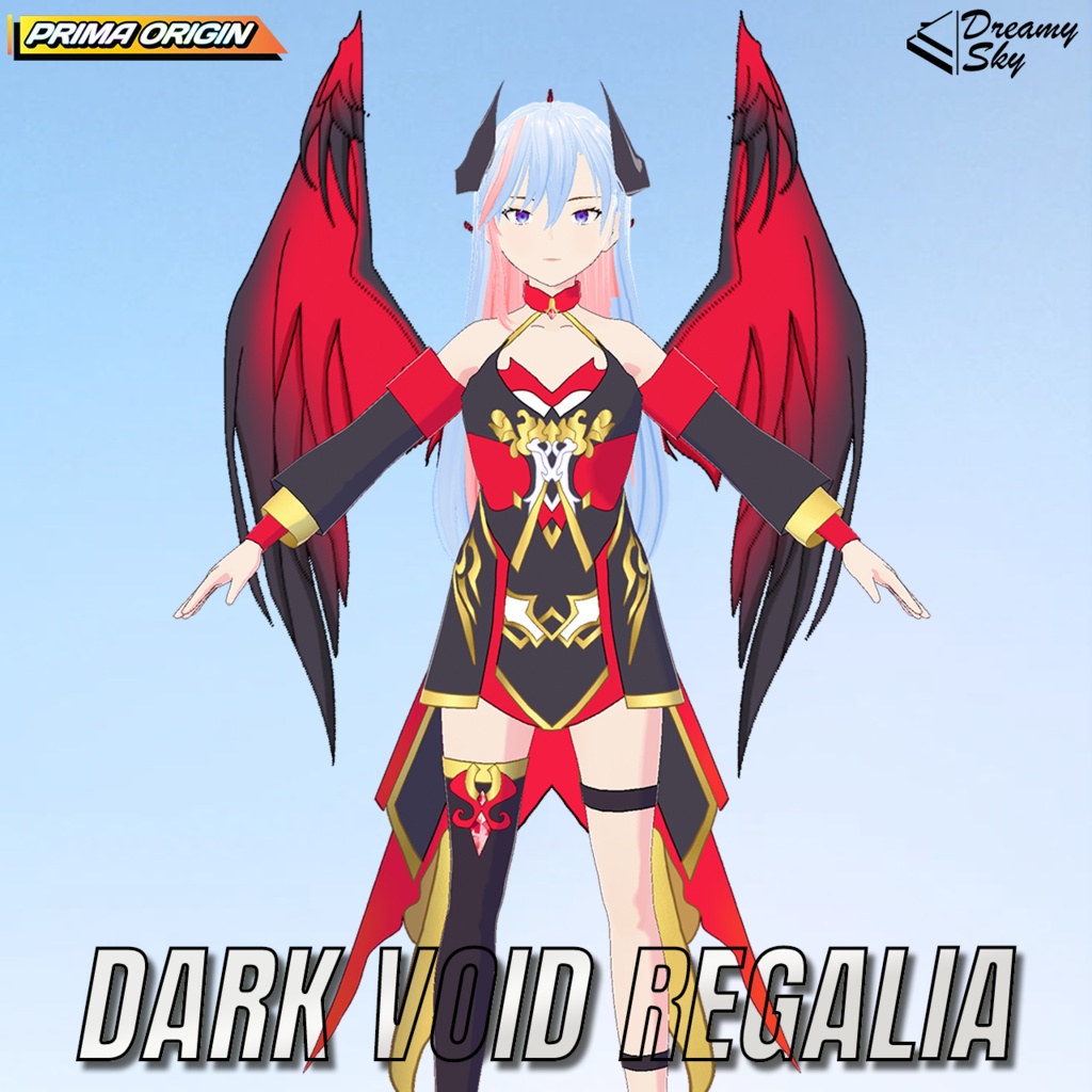 🔥 【VRoid正式版】Infernal Regalia Series / インフェルナル・レガリア フルセット【3種セット / 3色展開】 🔥