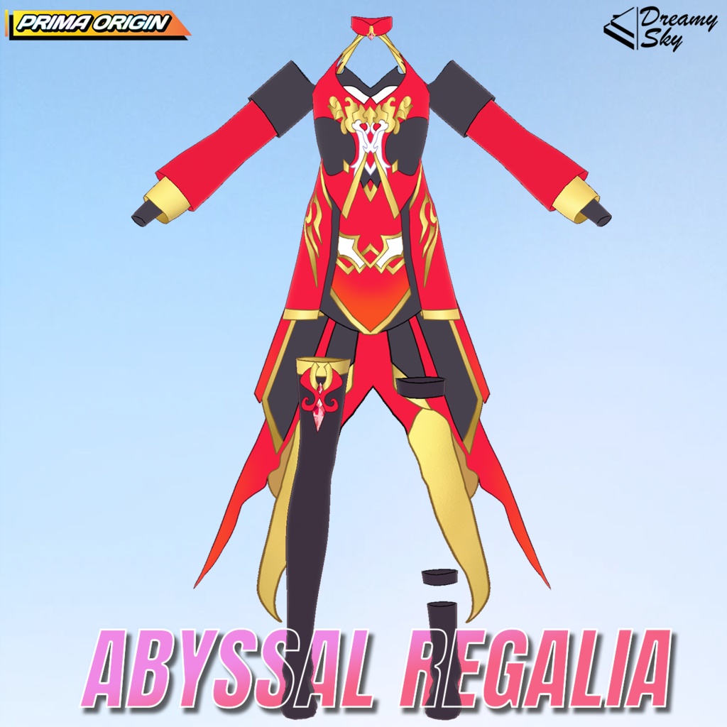 🔥 【VRoid正式版】Infernal Regalia Series / インフェルナル・レガリア フルセット【3種セット / 3色展開】 🔥