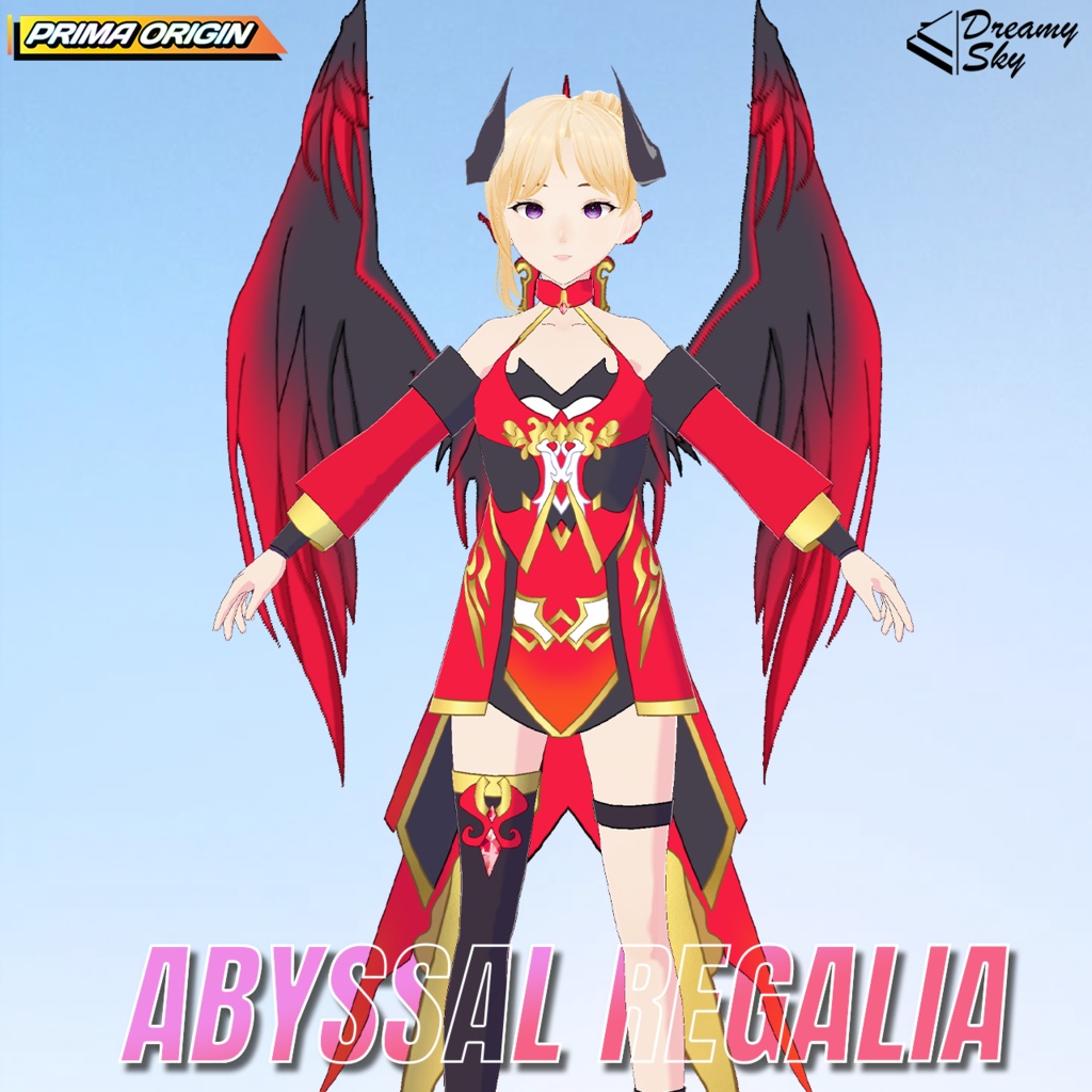 🔥 【VRoid正式版】Infernal Regalia Series / インフェルナル・レガリア フルセット【3種セット / 3色展開】 🔥