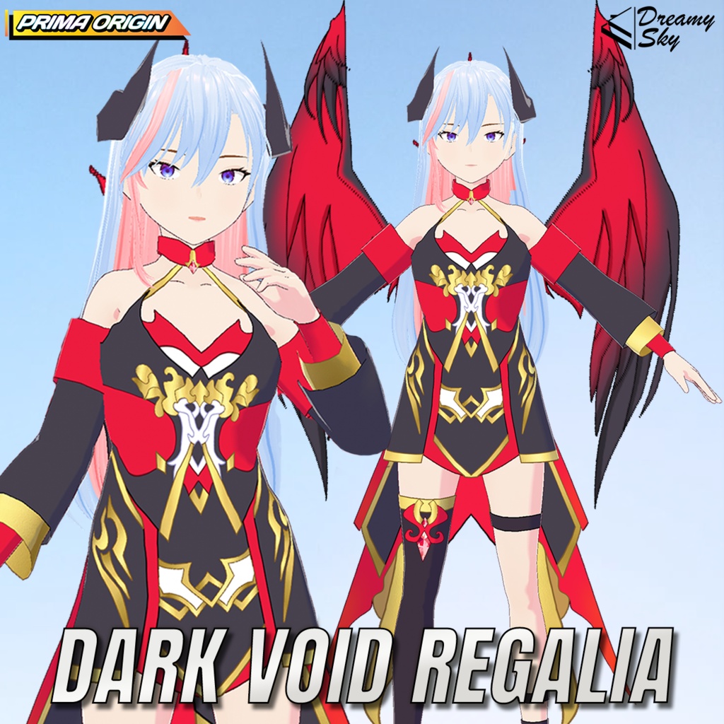 🔥 【VRoid正式版】Infernal Regalia Series / インフェルナル・レガリア フルセット【3種セット / 3色展開】 🔥