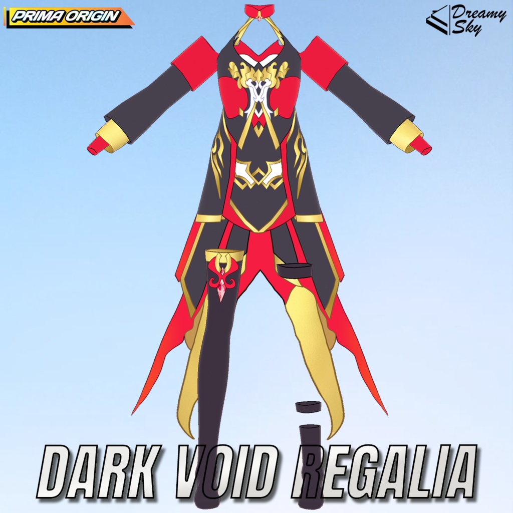 🔥 【VRoid正式版】Infernal Regalia Series / インフェルナル・レガリア フルセット【3種セット / 3色展開】 🔥