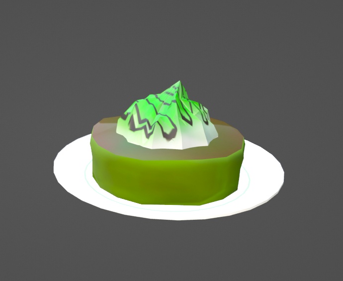 [3Dモデル]抹茶パンケーキ