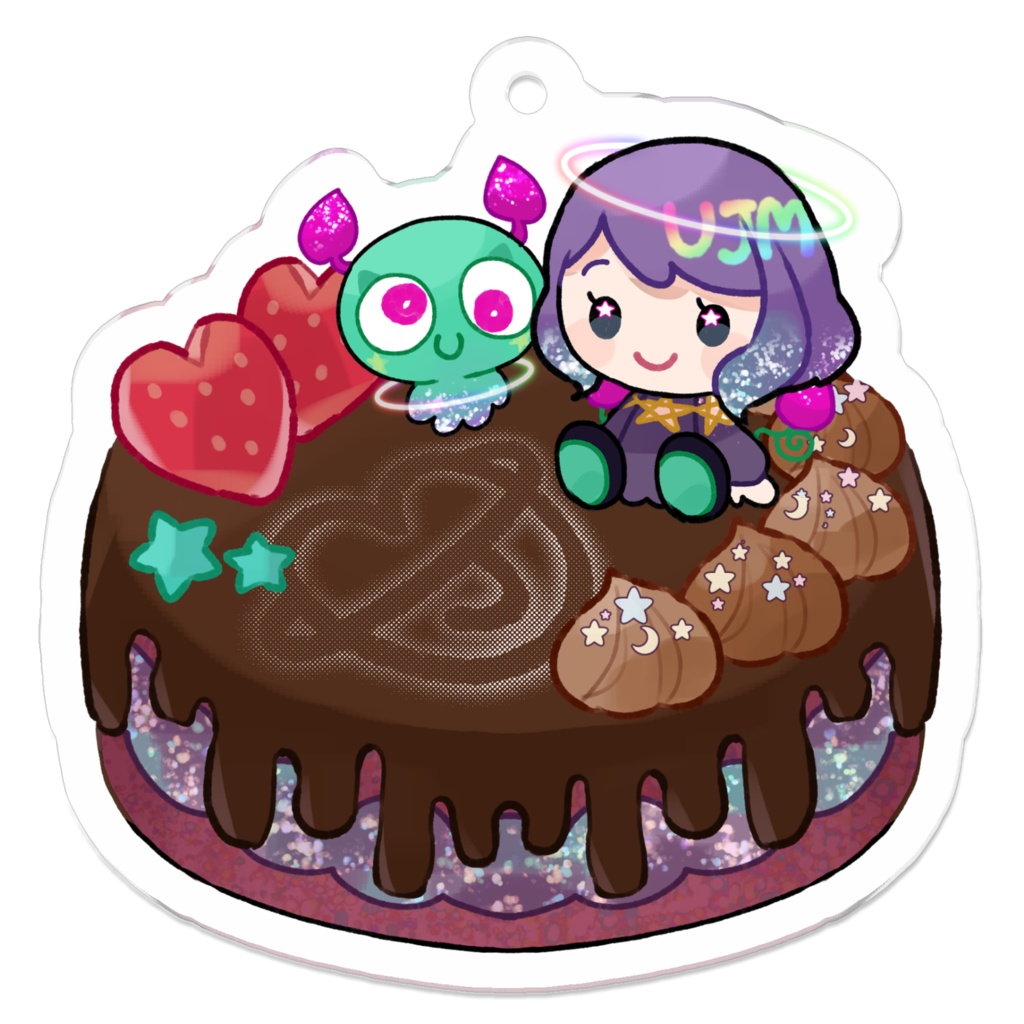 ウジュマケーキ(アクキー50×50)