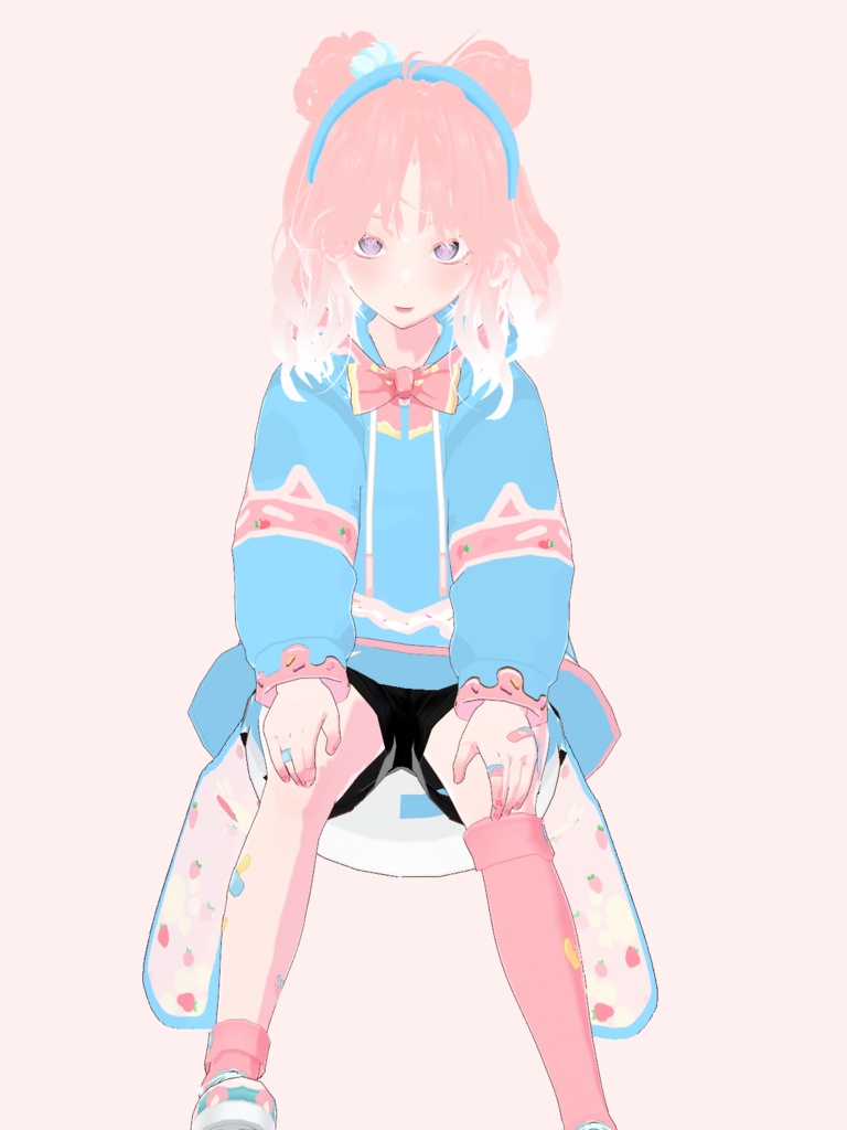 [vrchat avtar] pink girl  - cafebatluc - 2/6