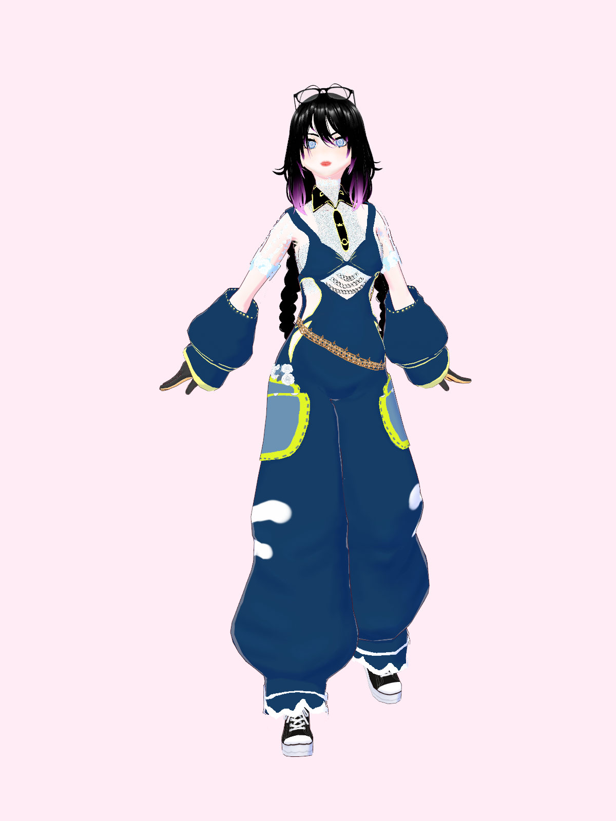 [ vrhatmodel, vroid model] Blue model - racroi - BOOTH