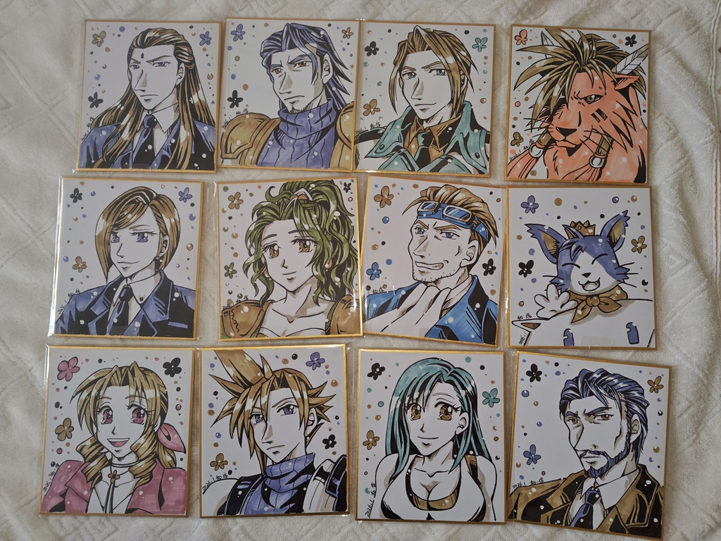 ミニ色紙にて描きます(リクエスト制)