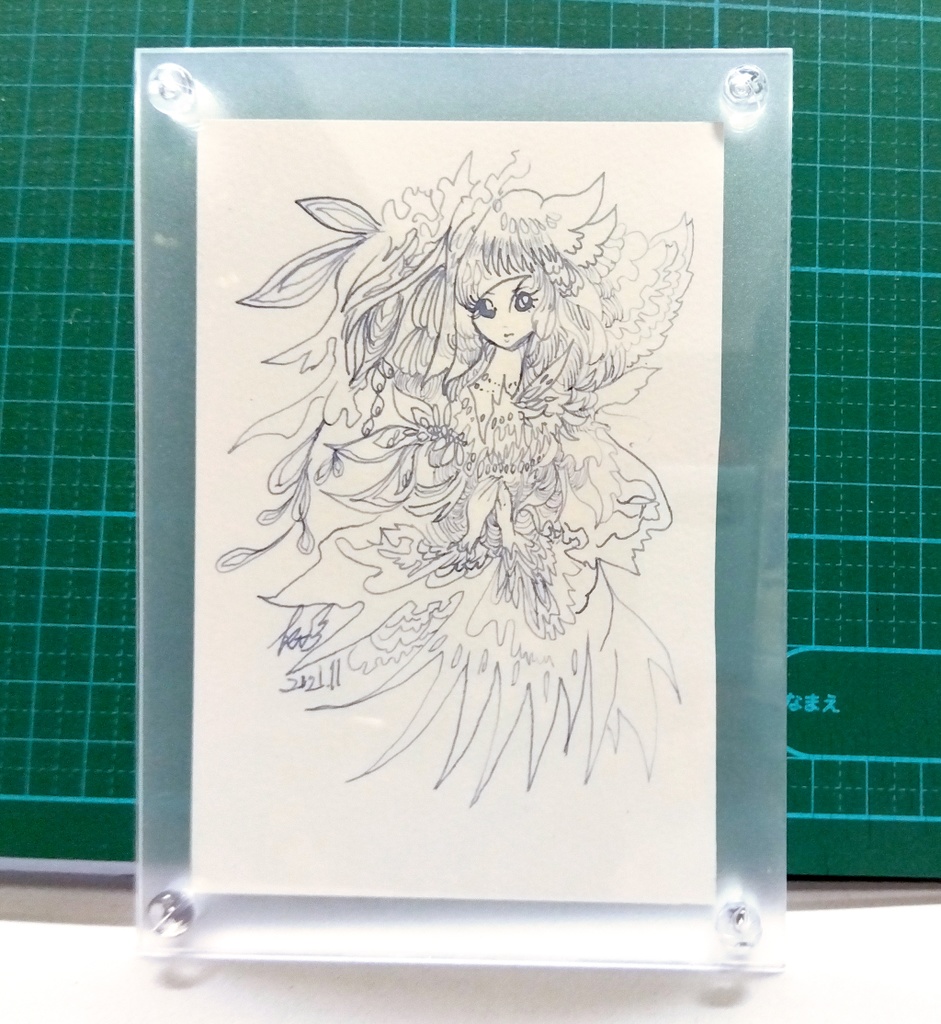 『花の天使』ドローイング原画