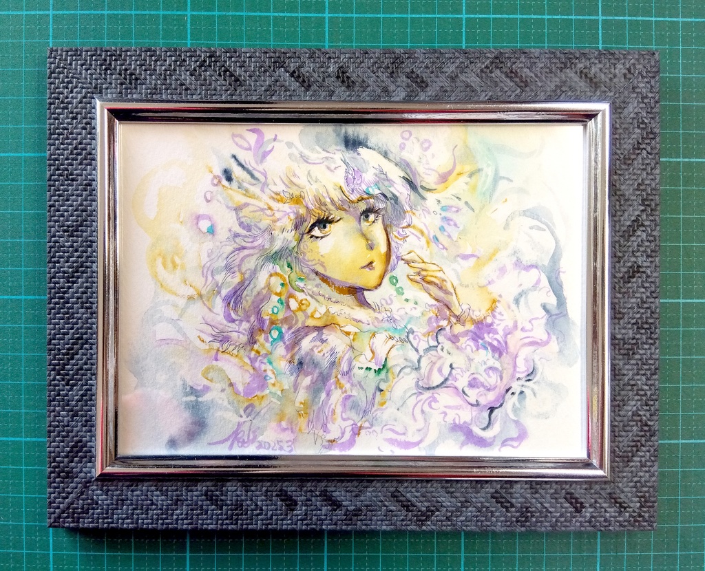 『纏い』水彩原画