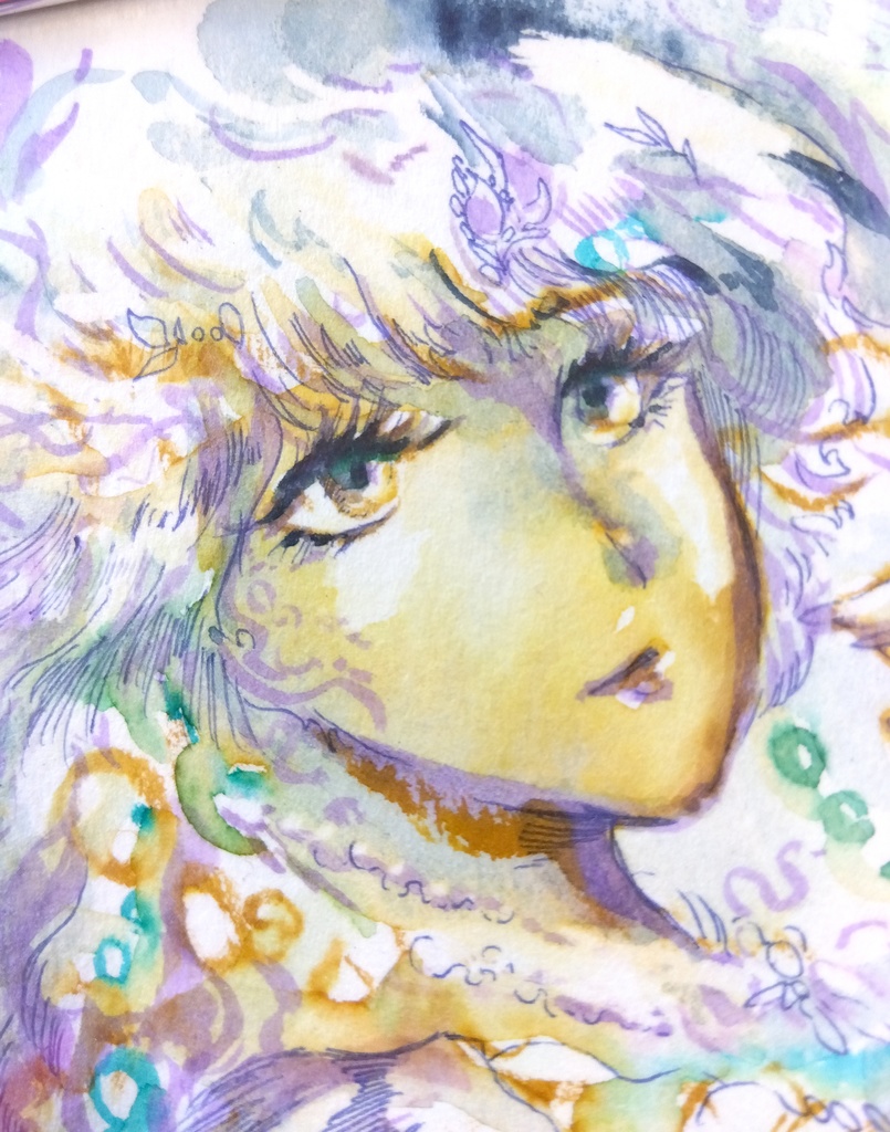 『纏い』水彩原画