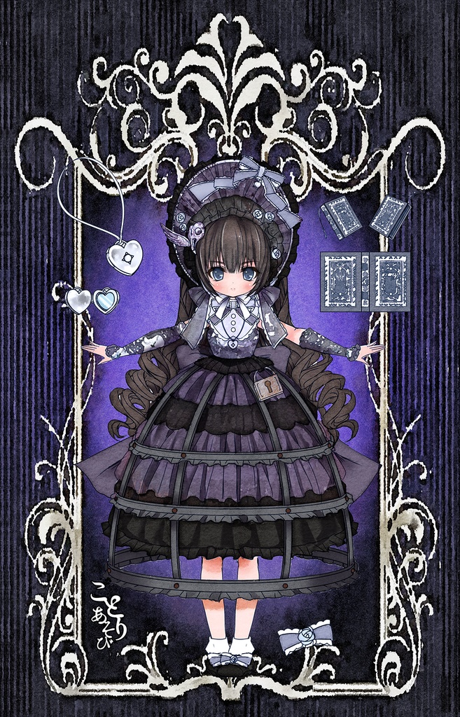 お嬢様ドレス -小夜啼鳥ゴシックブラック-