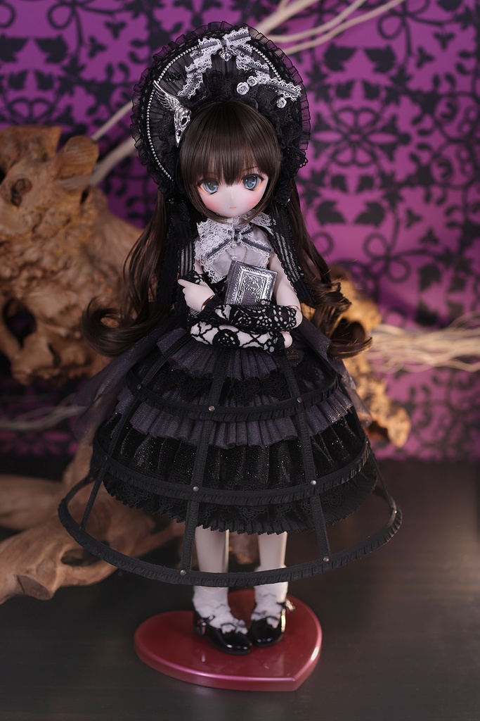 リボンブラックエナメルシューズ（MDDサイズ）