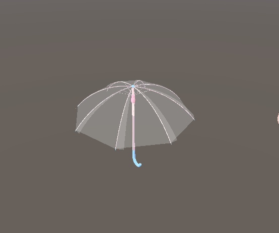 【3D-Unity\VRChat】Modular Avatar ウーパールーパー 傘 Cute Axolotl Umbrella