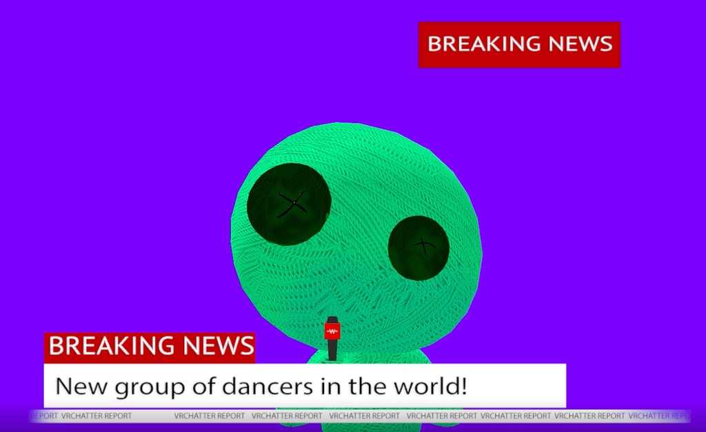 [VRCHAT/3D Unity] Breaking News Scene & microphone