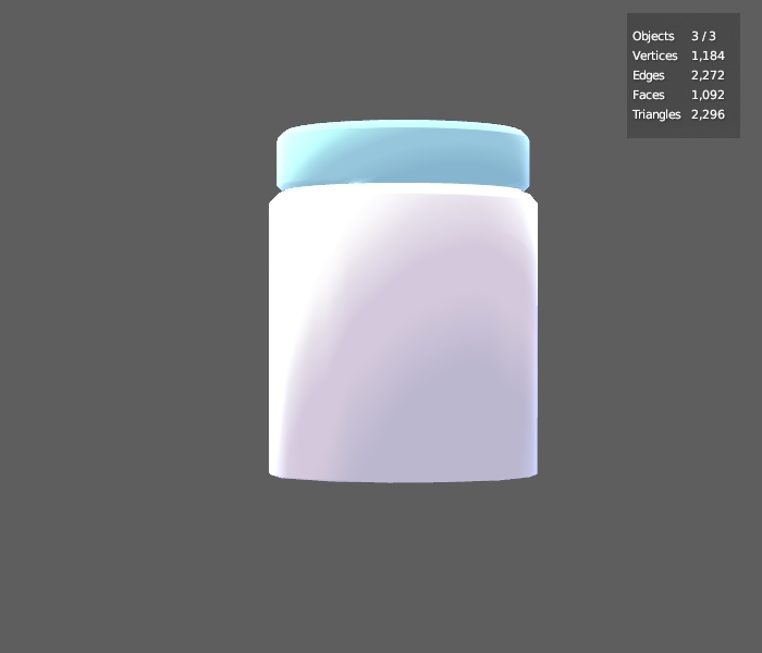 [3D Model] medicine bottle