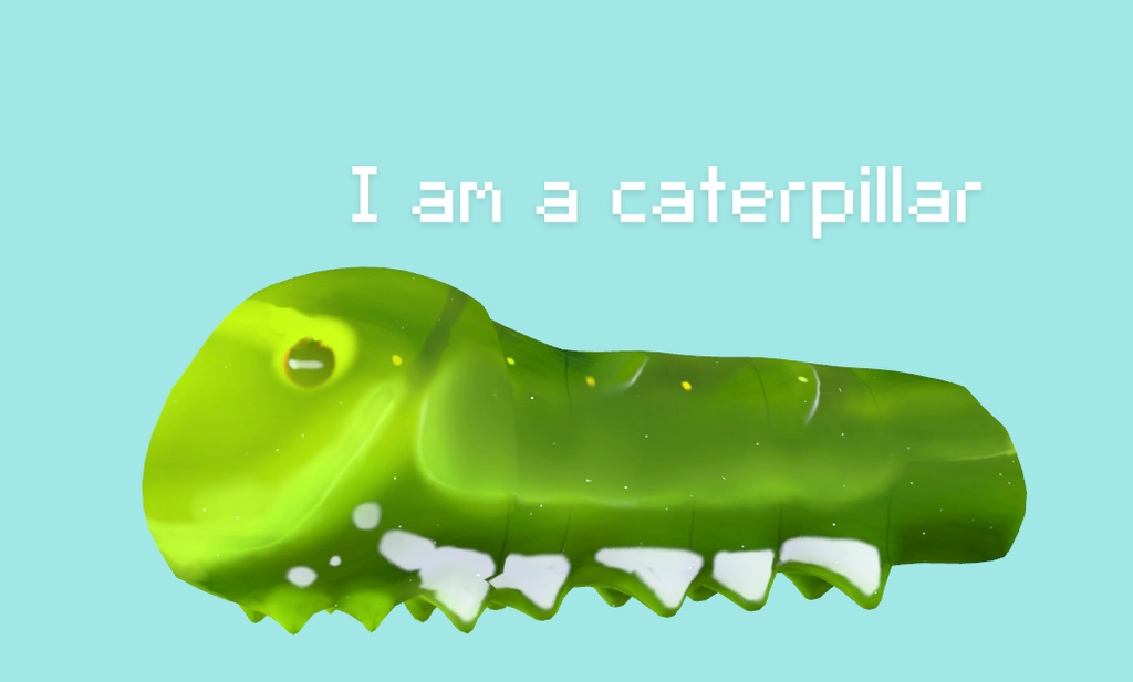 【VRChat/3D Model】毛虫 Caterpillar MA