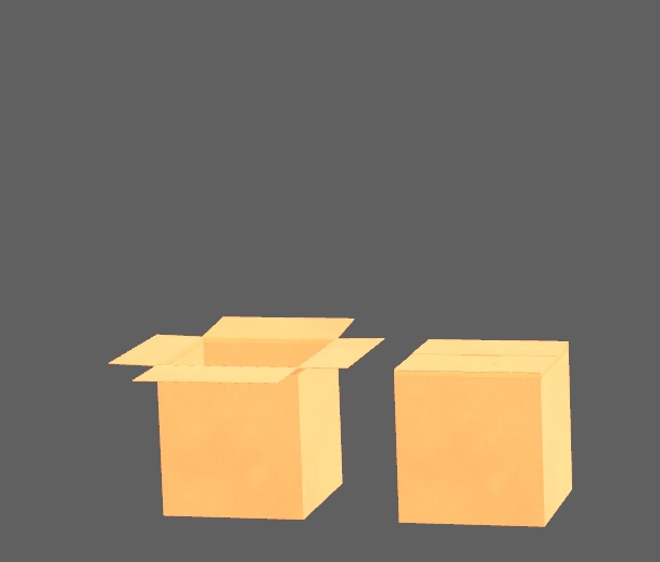 【3D Unity】段ボール箱