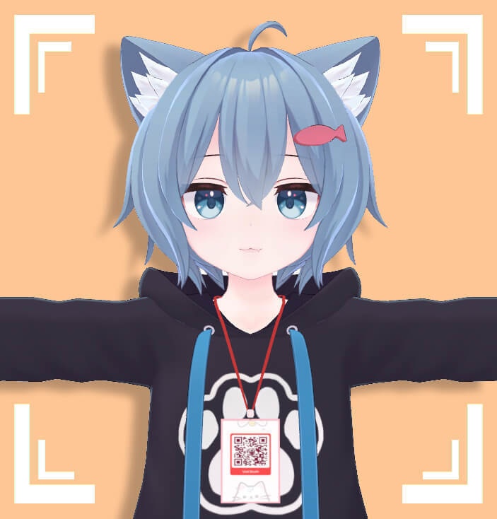 【VRChat】Necklace ID Badge Card MA Physbone