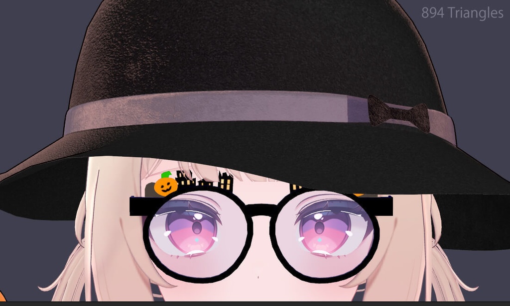 【VRChat】Glasses g-05 PC/Mobile MA Physbone