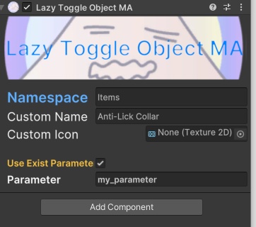 【VRChat Tool】Lazy Toggle Object MA (Toggle Menu) - Modular Avatar