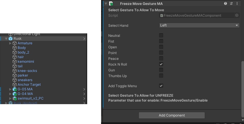 【VRChat Tool】 Freeze Move Gesture MA - Stop Controller Drift