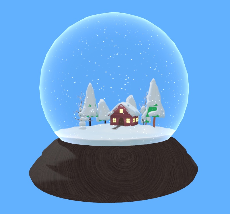 【VRChat/3D】Snowglobe