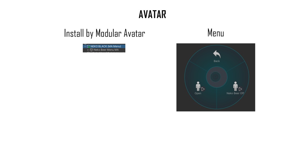 【VRChat/3D】ネコビール NEKO BEER 「AVATAR MA/WORLD」