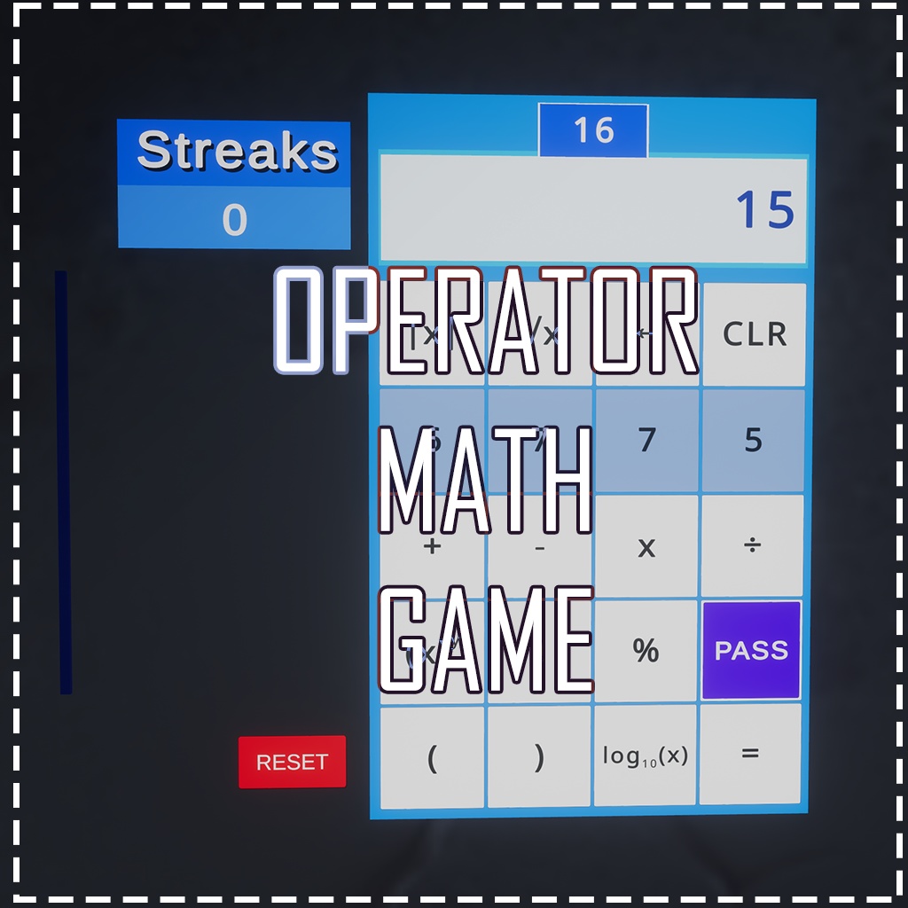 【VRChat】Operator Math The Game【UdonChips】