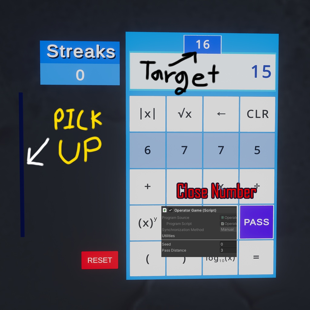 【VRChat】Operator Math The Game【UdonChips】