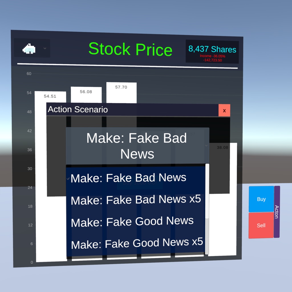 【VRChat】Stock Game 【UdonChips】