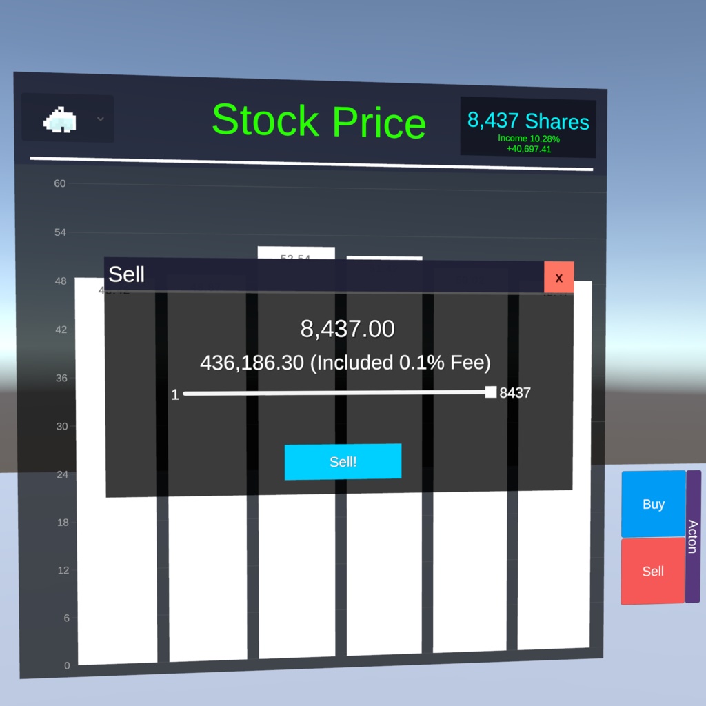 【VRChat】Stock Game 【UdonChips】