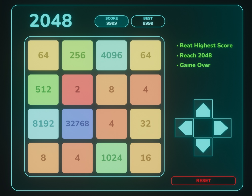 【VRChat】POP 2048 Game