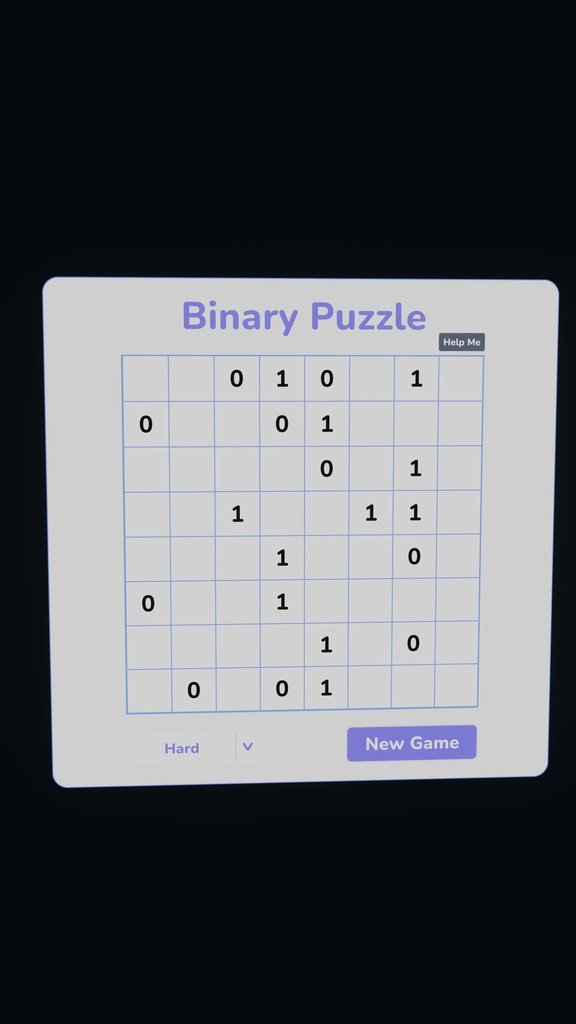 【VRChat】Binary Puzzle Game