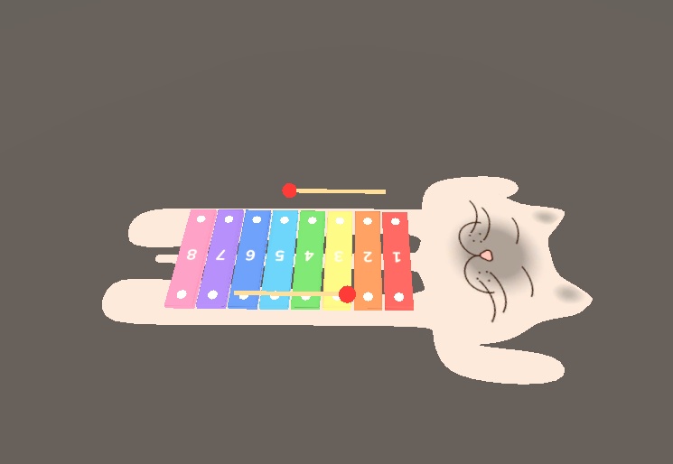 【VRChat】Xylophone Toy [Modular Avatar] WORLD/AVATAR