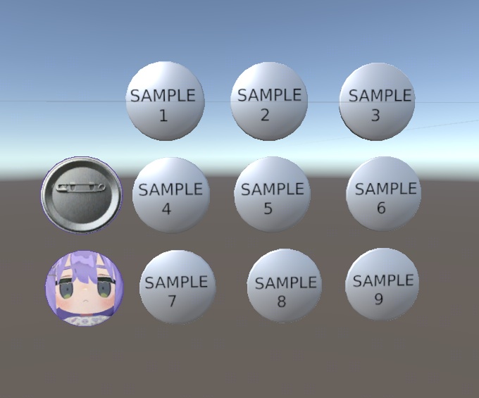 【VRChat】 FREE Can Badge / 缶バッジ 3D Template