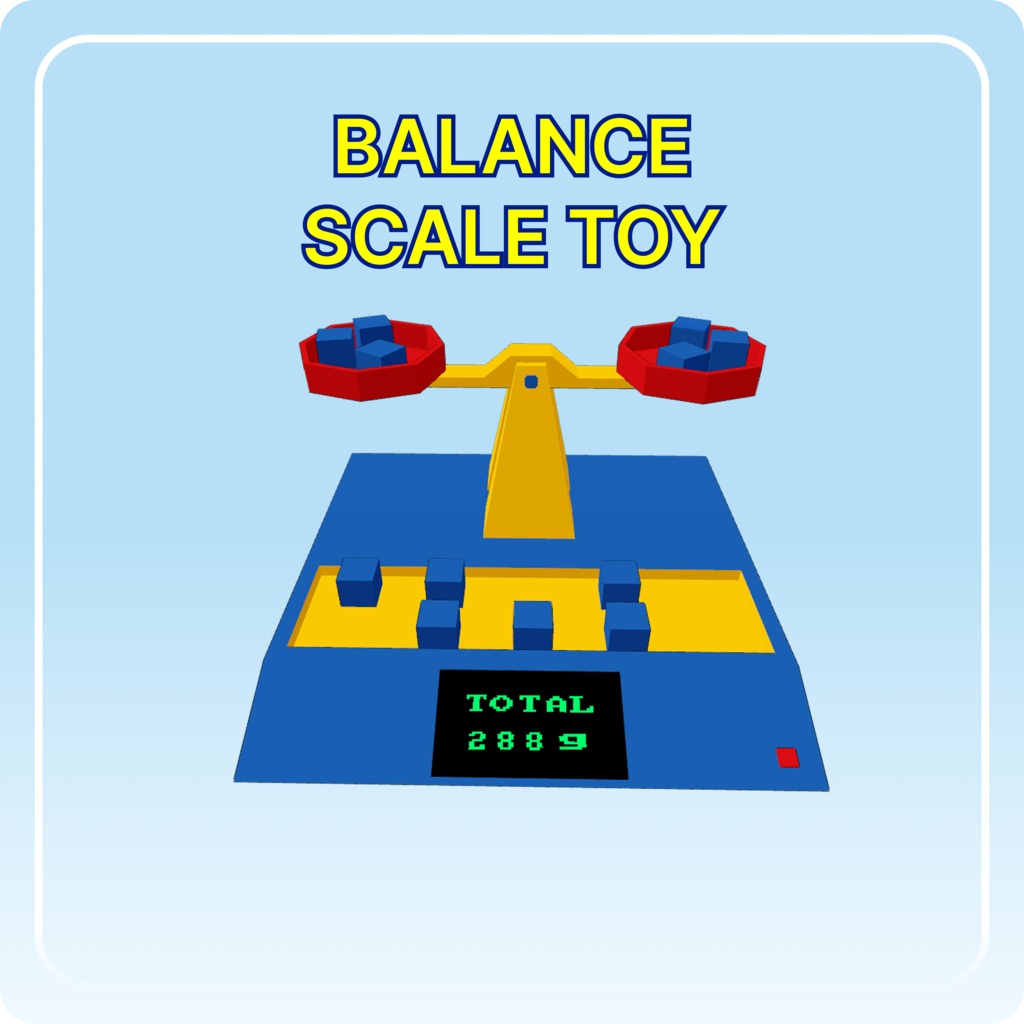 【VRChat】 Balance Scale Toy [Udonsharp]
