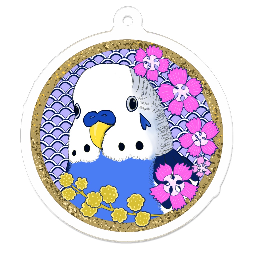 夏のセキセイインコアクキー