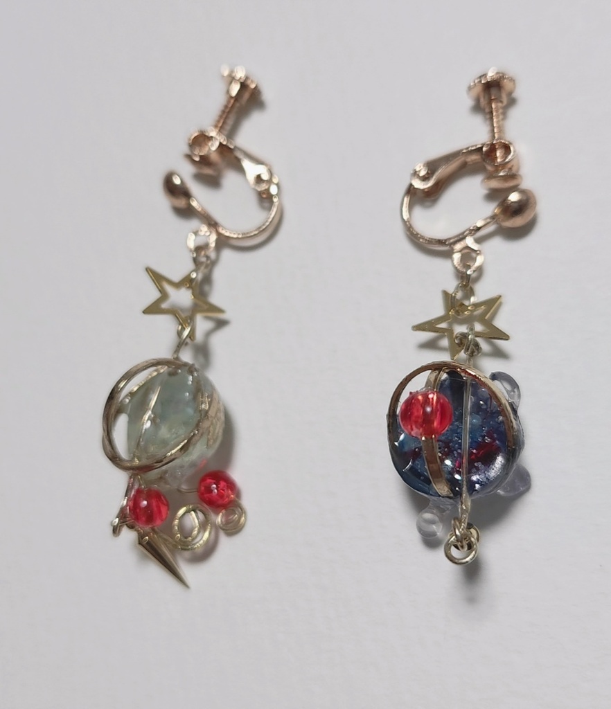 【1点物】マギアレコード*天音月夜&天音月咲 ドッペルイヤリング