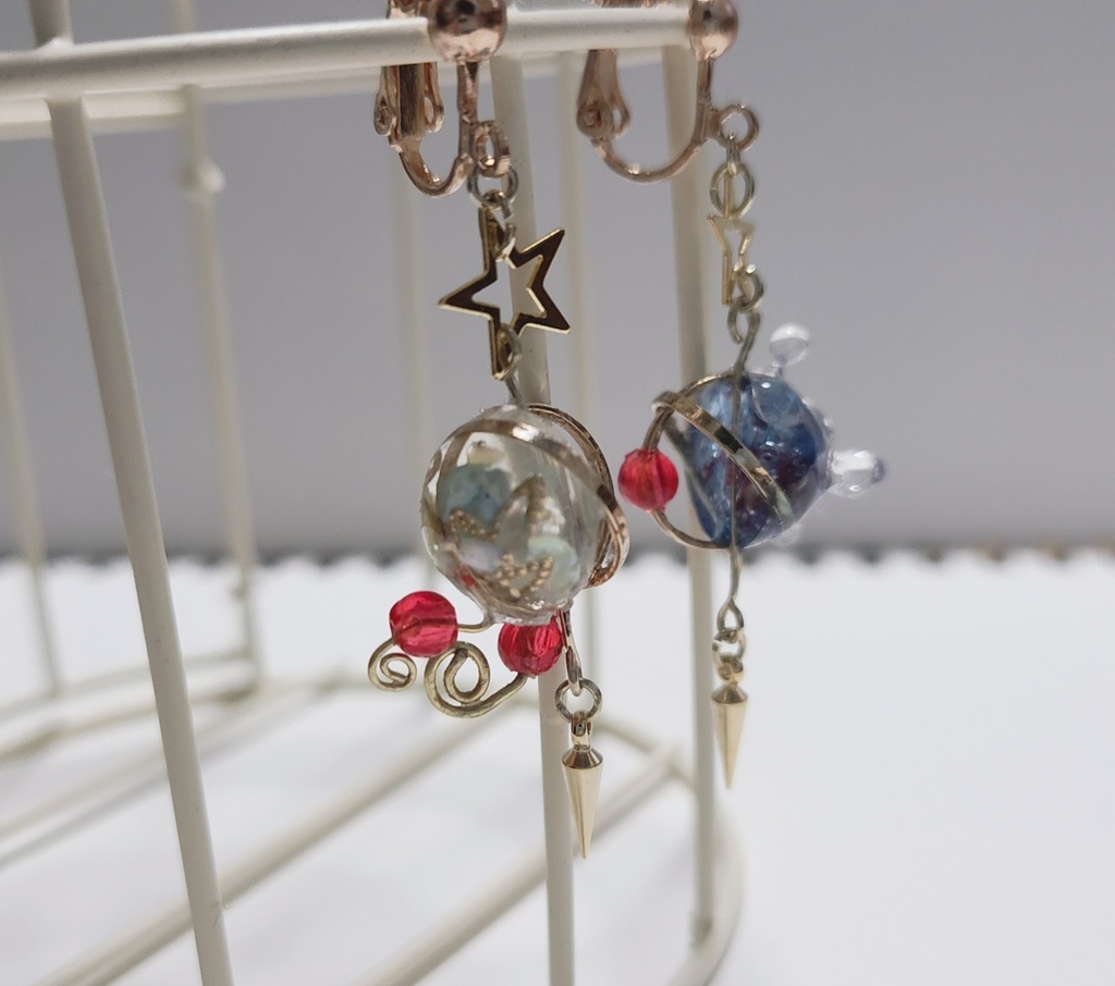 【1点物】マギアレコード*天音月夜&天音月咲 ドッペルイヤリング