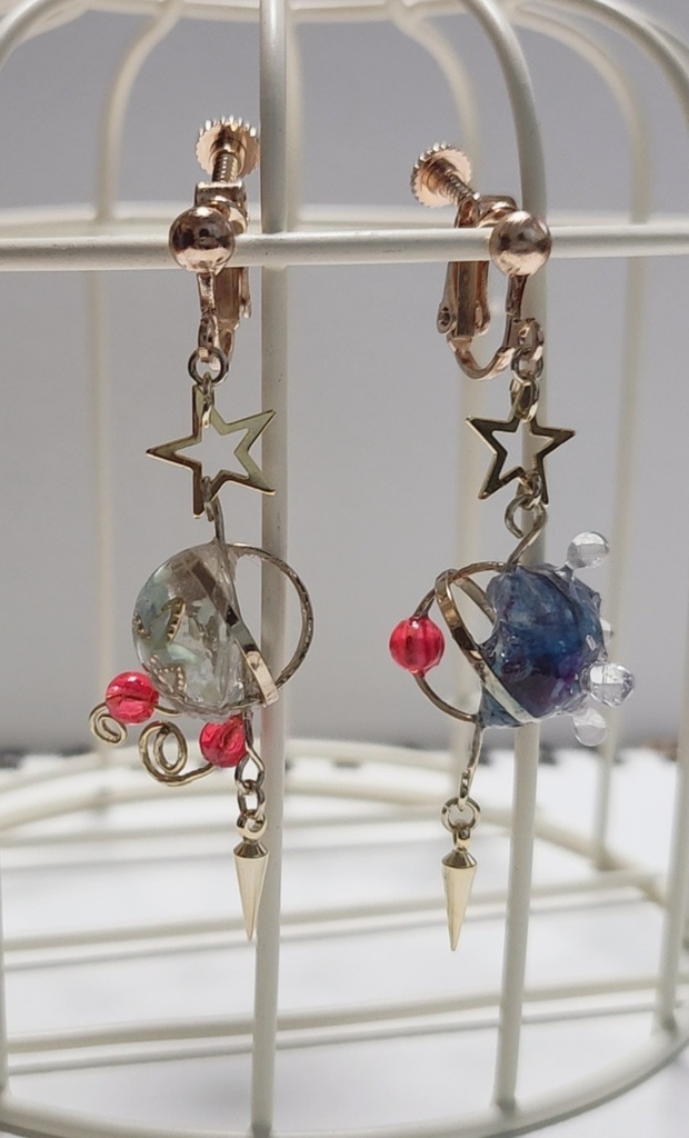 【1点物】マギアレコード*天音月夜&天音月咲 ドッペルイヤリング