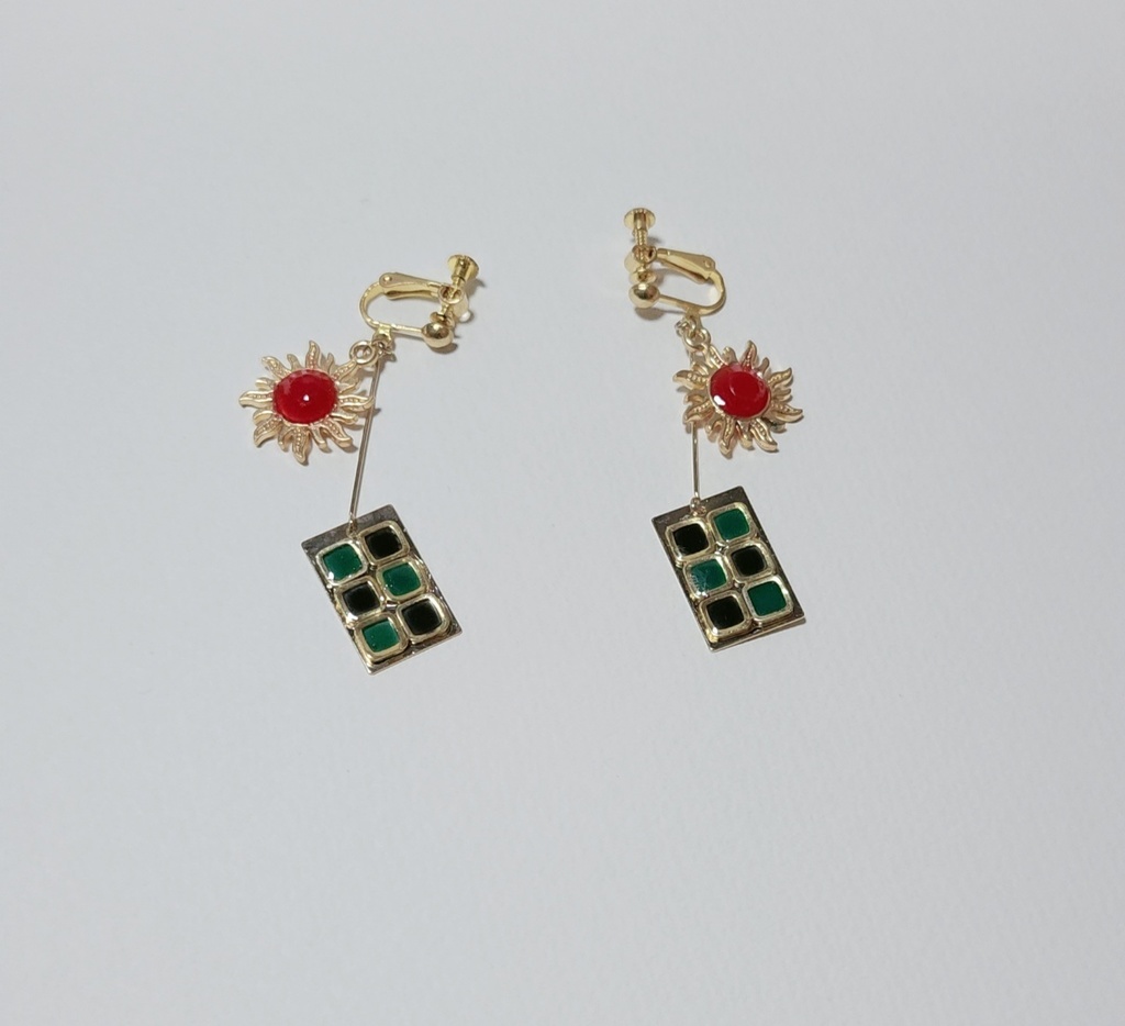 【1点限り】鬼滅の刃*日の耳飾り 竈門炭治郎イメージイヤリング