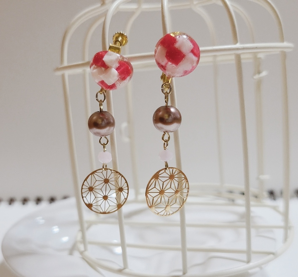 鬼滅の刃＊竈門禰豆子　イメージイヤリング