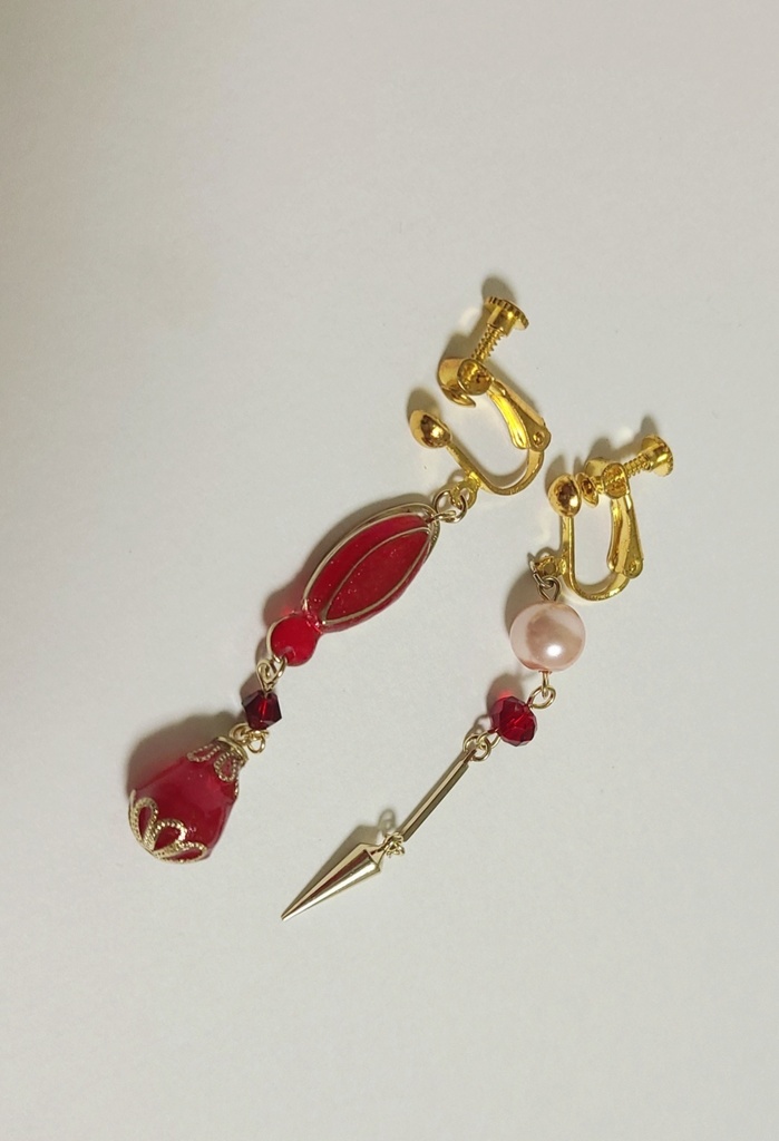 魔法少女まどか☆マギカ*佐倉杏子 ソウルジェムイヤリング