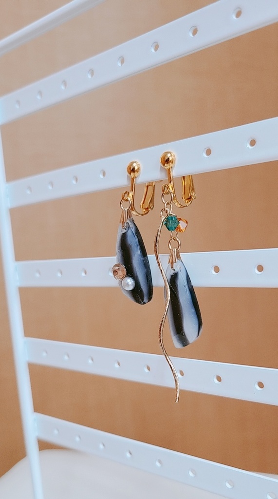 鬼滅の刃*蛇柱🐍伊黒小芭内イメージイヤリング