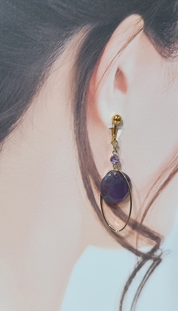 ツイステ*ポムフィオーレイメージカラーイヤリング