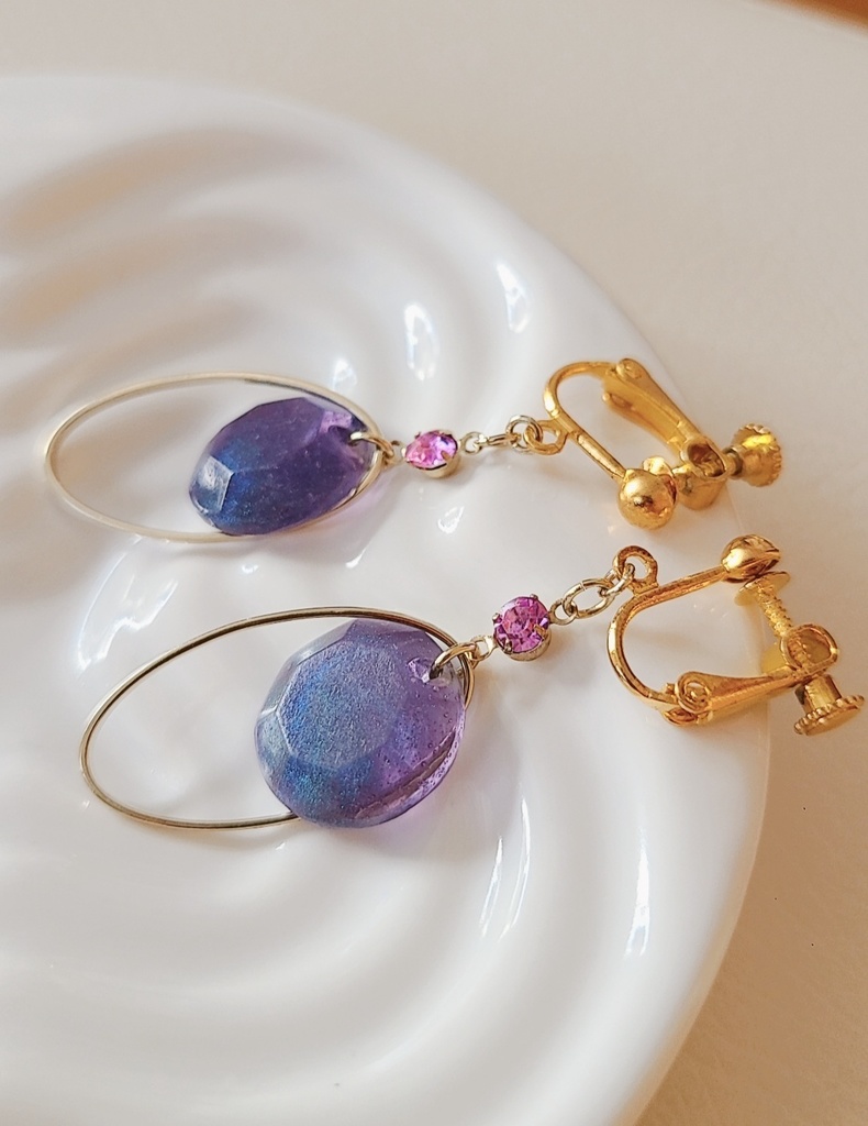 ツイステ＊ポムフィオーレイメージカラーイヤリング