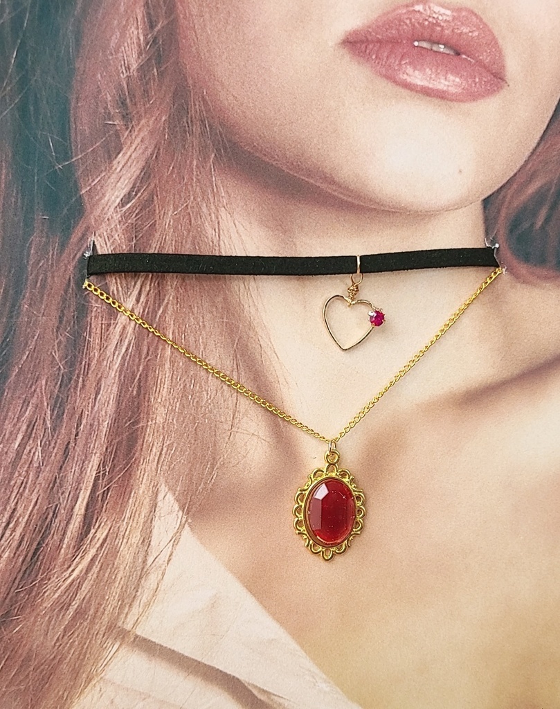 ツイステ*ハーツラビュル魔法石モチーフチョーカー