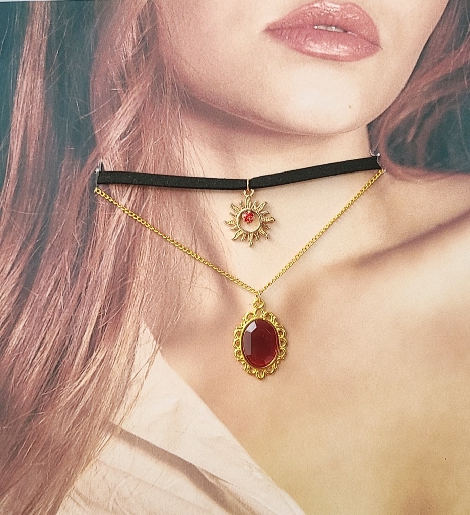 ツイステ*スカラビア魔法石モチーフチョーカー